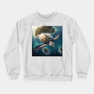 The flying turtle Crewneck Sweatshirt